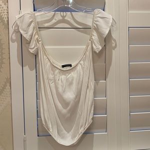 Brandy Melville off the shoulder white top
